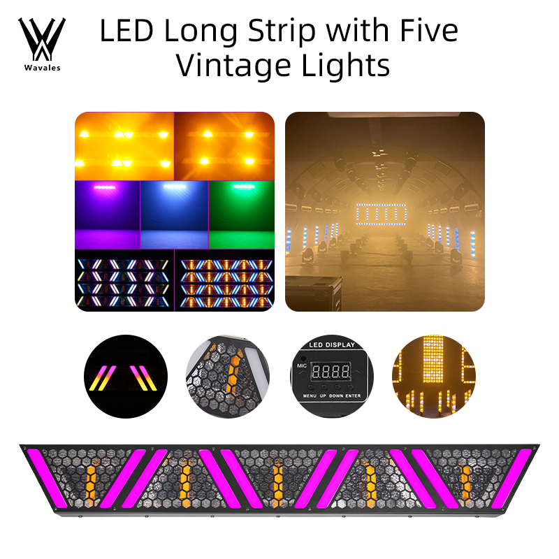 Audio Music Dj - Lampu Panggung Retro 5X60W DMX512 LED