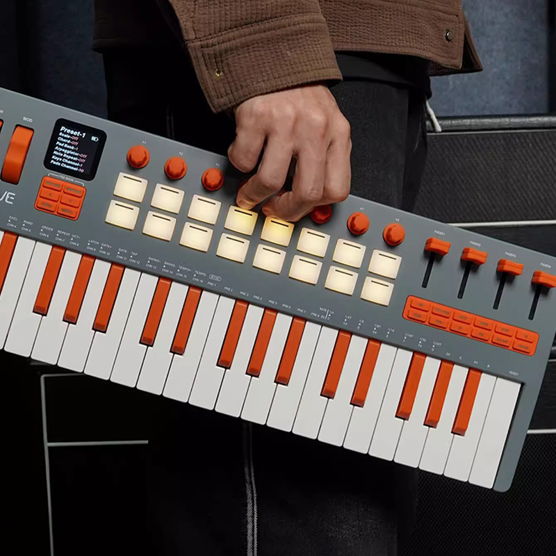Midi Controller Pad - Keyboard MIDI 37 Tuts Portabel Bluetooth,