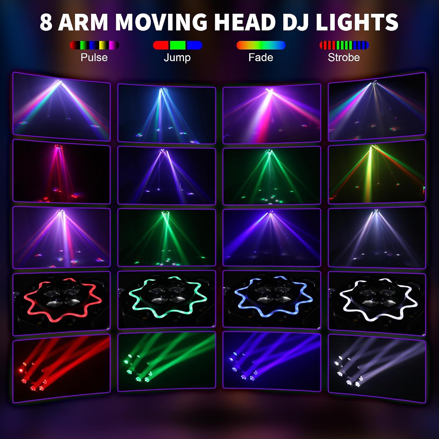 Lampu Pesta Disko 200W 8 Lenga - Audio Music Dj ulasan dan harga